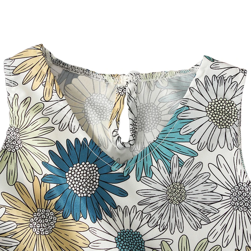 Новинка 2019 Цветочное платье в стиле бохо для маленьких принцесс Детский сарафан