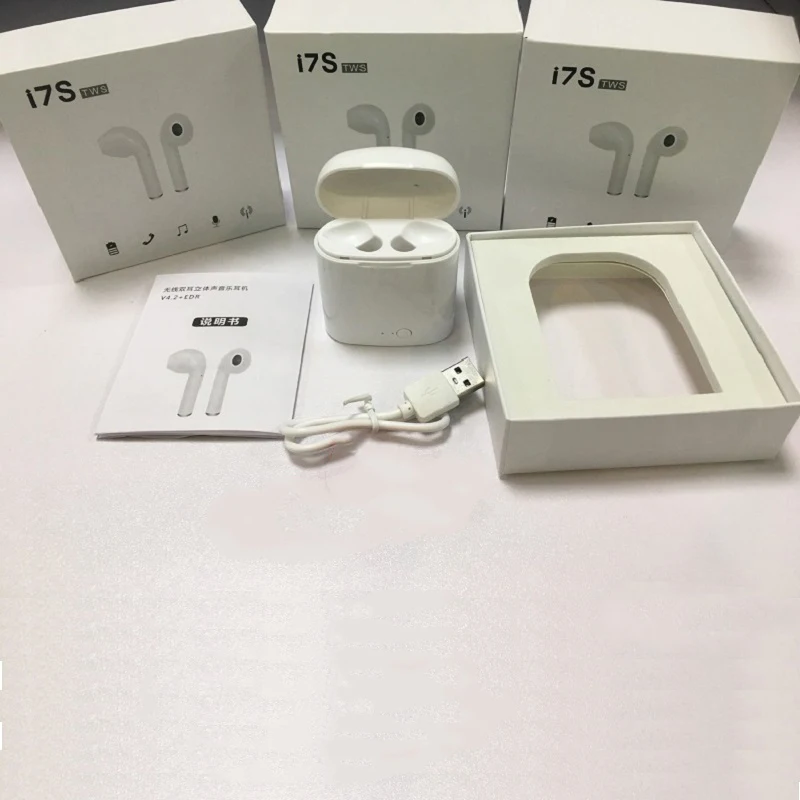 I7s TWS Bluetooth наушники зарядная коробка для беспроводных наушников