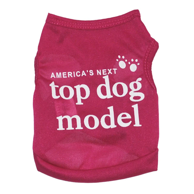 Новейшее летнее платье топ модель собаки жилет футболка для щенка пальто с