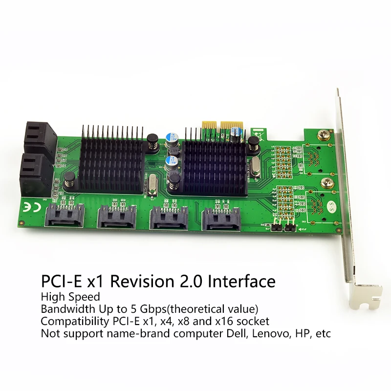 PCIe PCI express до 8 портов SATA 3 0 Плата расширения III Marvell двойные чипы|pcie pci express|port satapcie |