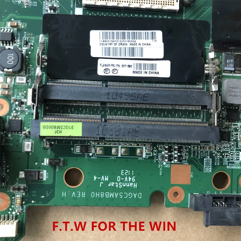 Материнская плата DAGC5AMB8 МБ для Thinkpad e40 материнская DDR3 HM55 100% probado REV H FRU 04w3600 63Y2130
