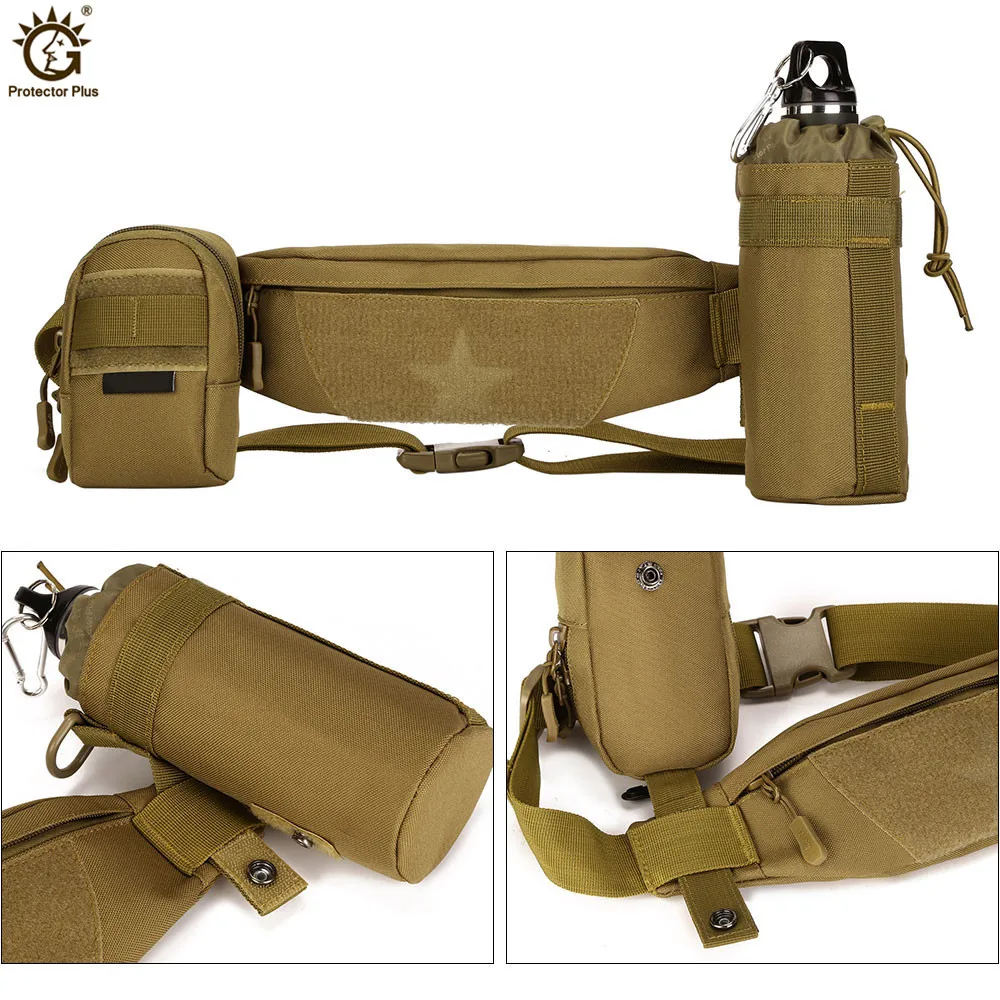 Tactical 5.5/6.5 Inches Phone Waist Pack Bag Army Military Molle Shoulder Bags Outdoor Sports Hiking Running Crossbody Bag