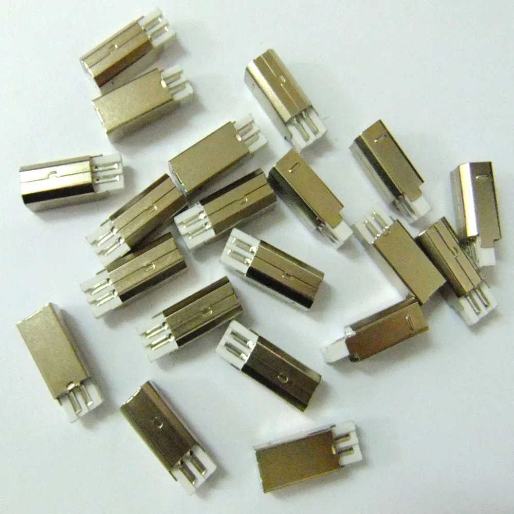 20 шт. USB Тип B Штекерный разъем детали для замены s471 | Обустройство дома