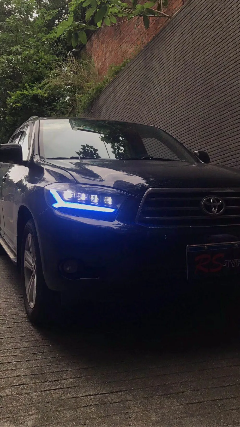 2 шт., 2008, 2009, 2010, год, фара для Toyota, фара highlander, все, светодиодный, динамический, DRL, головной светильник, highlander, Дневной светильник
