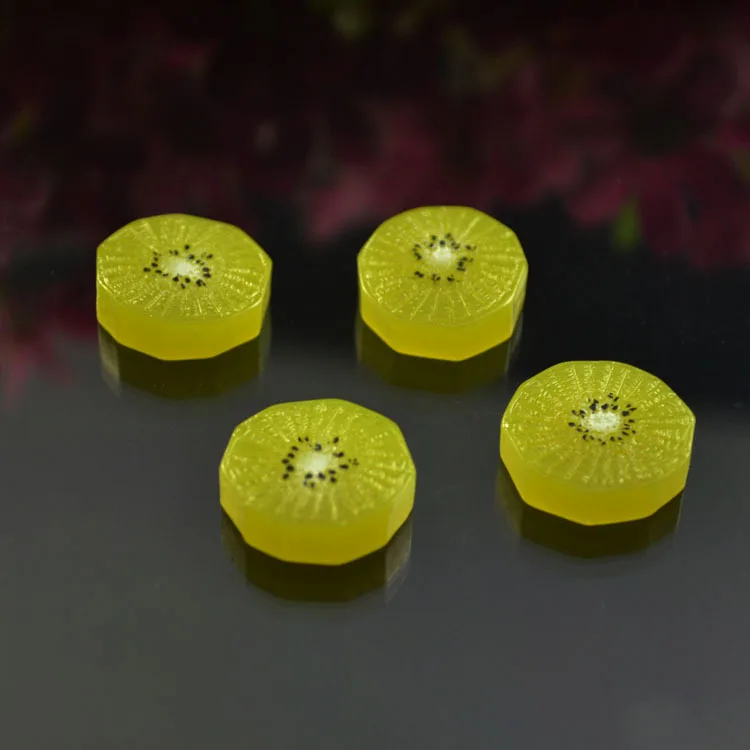 10pcs Resin food play a kiwi manual hair cream following pencil case receive accessories diy material | Украшения и аксессуары