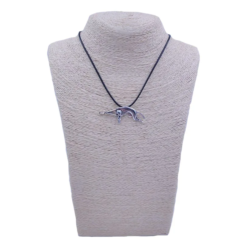 Ожерелье Mdogm Greyhound с подвеской в виде собаки античное Золотое и серебряное