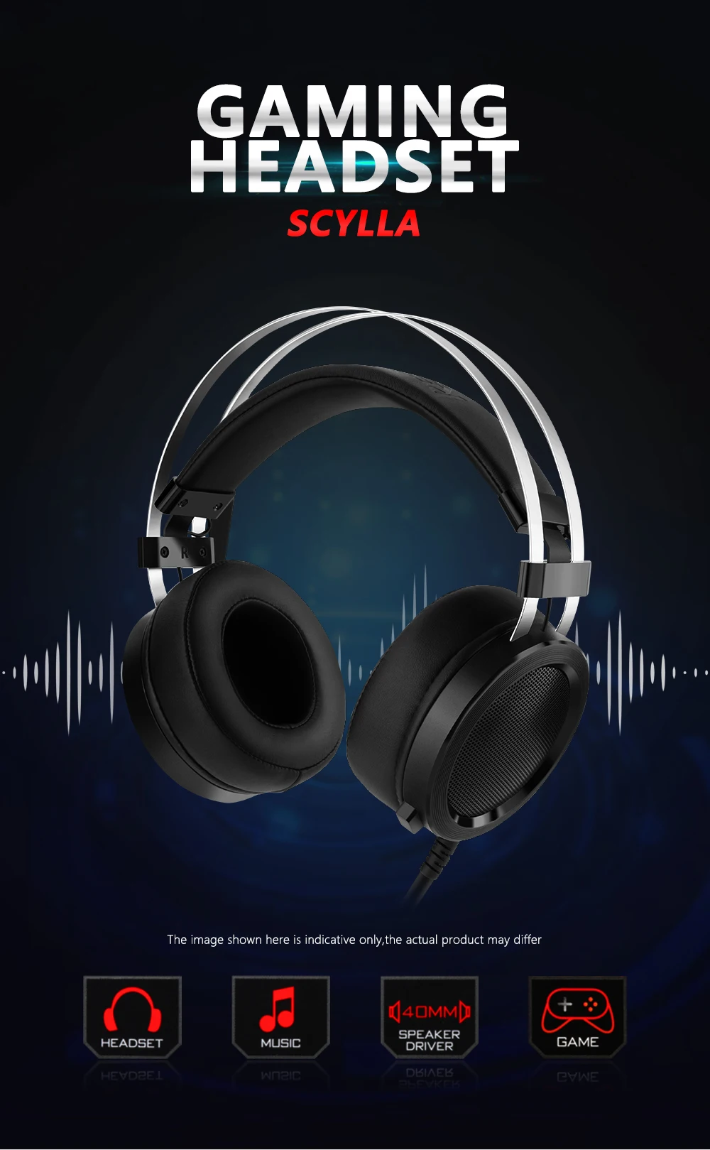 Redragon SCYLLA H901 игровая гарнитура геймер для ПК PS4 переключатель телефона Surround Pro проводные компьютерные стерео гарнитуры с микрофоном