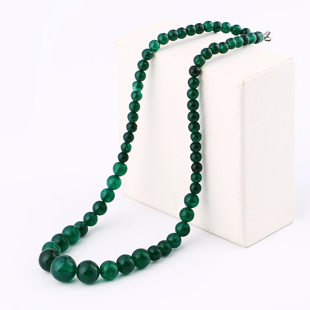 Оригинальный натуральный камень ожерелье из бусин цепочка модные богемные