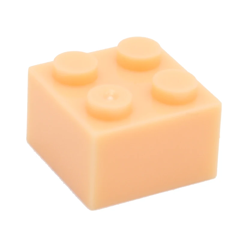 skin color Строительные блоки Moc Brick 2x2 3003 DIY, Обучающие творческие основы, классические наборы, совместимые сборные частицы, игрушки для детей - Цвет: skin color