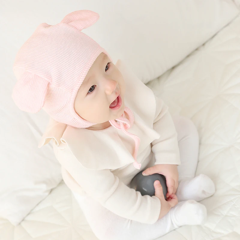 5 шт./лот розовая и белая хлопковая повязка на голову для девочек с рисунком