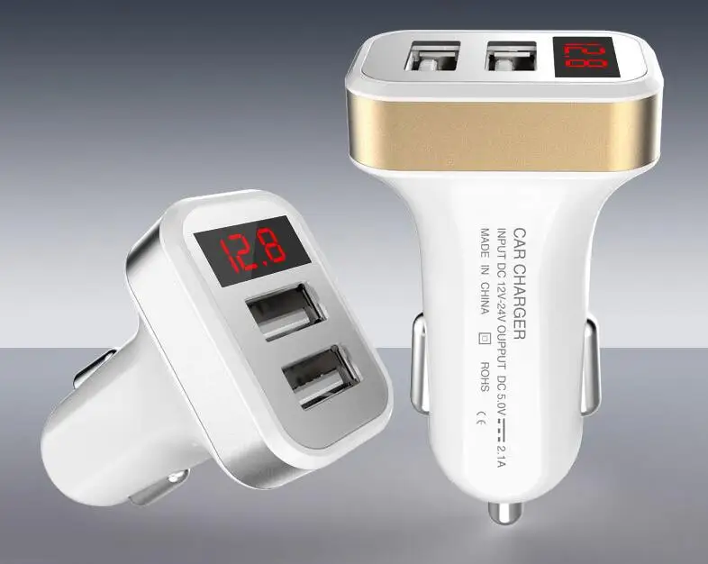 Автомобильное зарядное устройство IST универсальное мини с двумя USB портами для