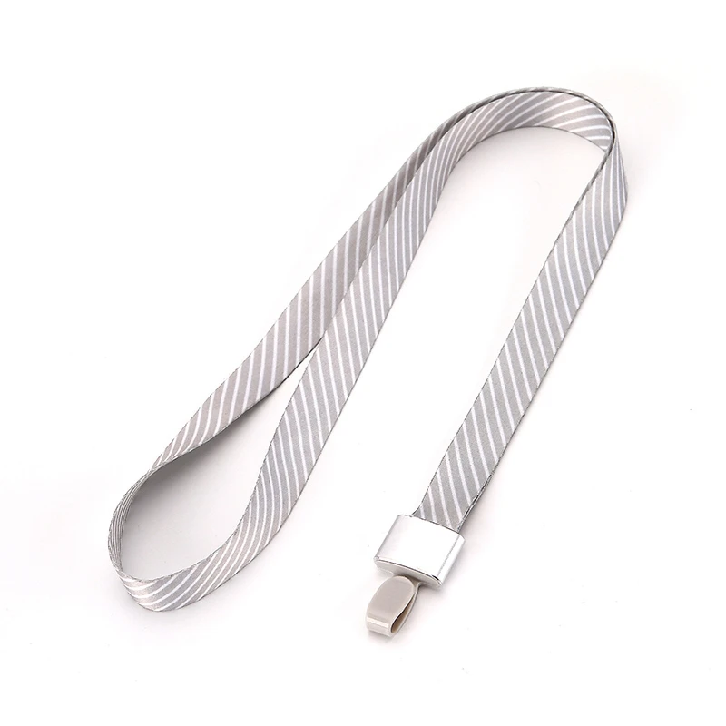 style 2 Silver Дешевый алюминиевый сплав, подвесной ремешок для шеи, ремешок для мобильного телефона, ремни для камеры, USB, ID, пропуск, карта, имя, значок, держатель, ключи, металлический зажим - Цвет: style 2 Silver
