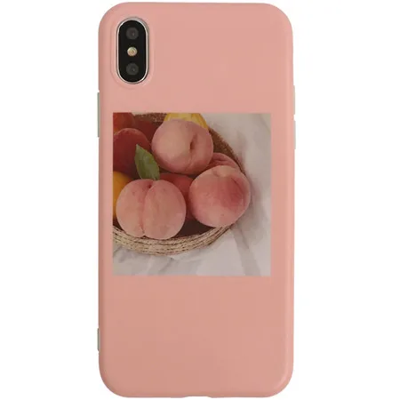 Розовый Ins розовый персиковый чехол для телефона s для iphone XS Max X XR XS матовый Мягкий Силиконовый ТПУ чехол для iphone 7 8 plus задняя крышка - Цвет: Розовый