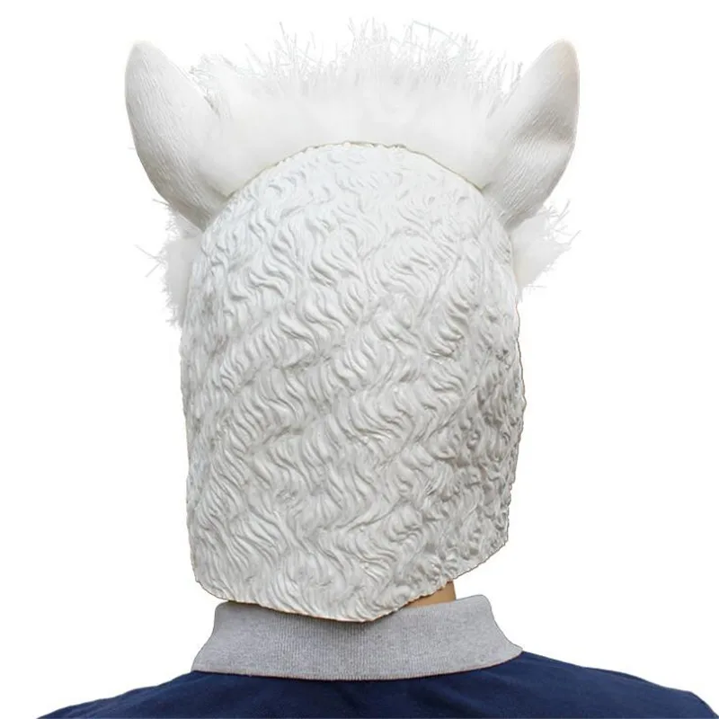 Маска для вечеринки на Хэллоуин маска из альпаки с капюшоном реквизит в виде