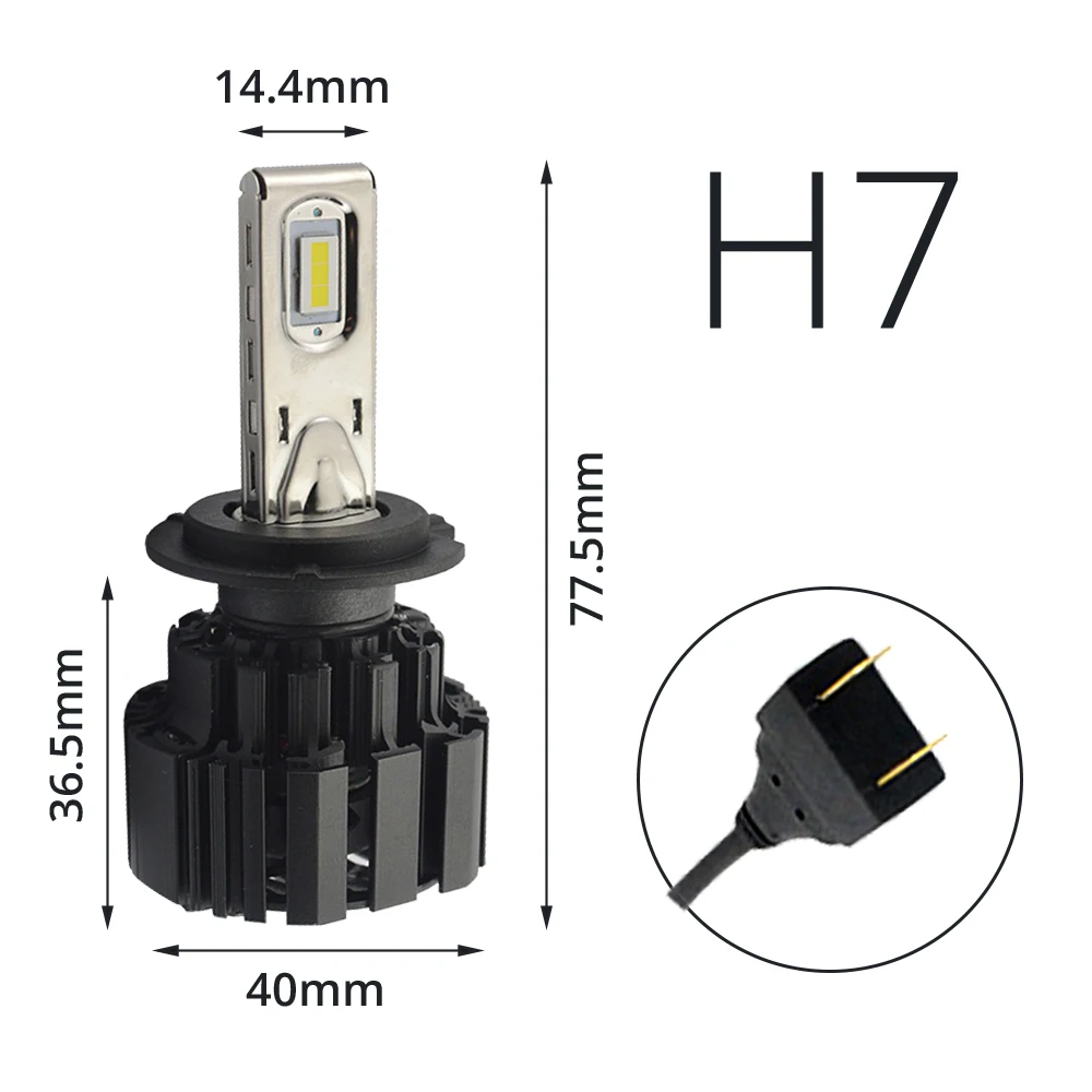 2X H4 H7 9012 5202 H16 H8 100 W 13600Lm IP67 Авто Светодиодная передняя лампа автомобильная фара противотуманная фара 6000 K автомобильное освещение HID Light Blubs