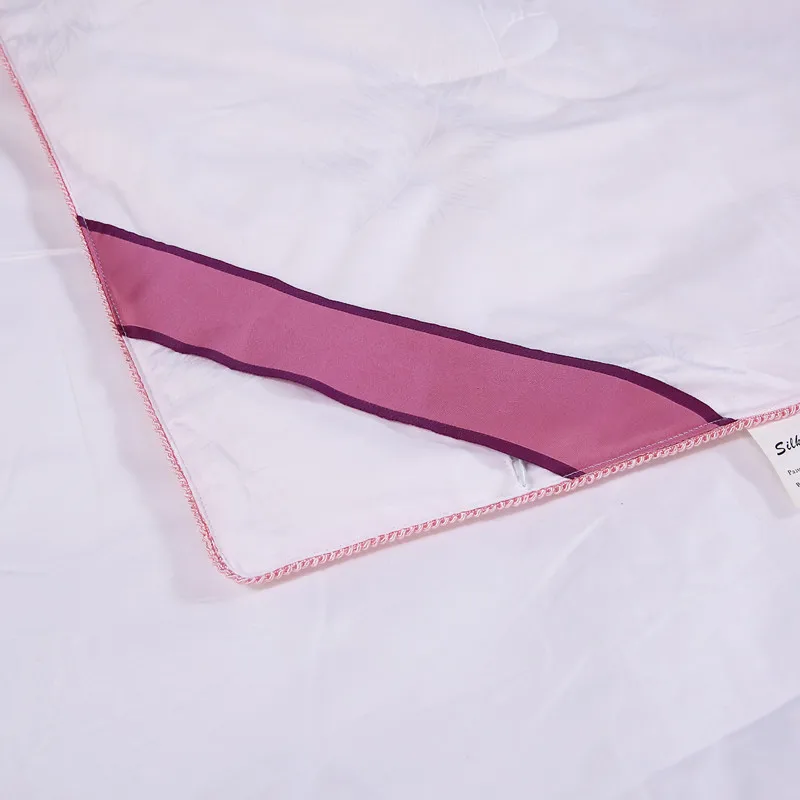 CLORIS поставки в Москву 100% шелк стеганное одеяло семейное пушистое пуховое хлопок