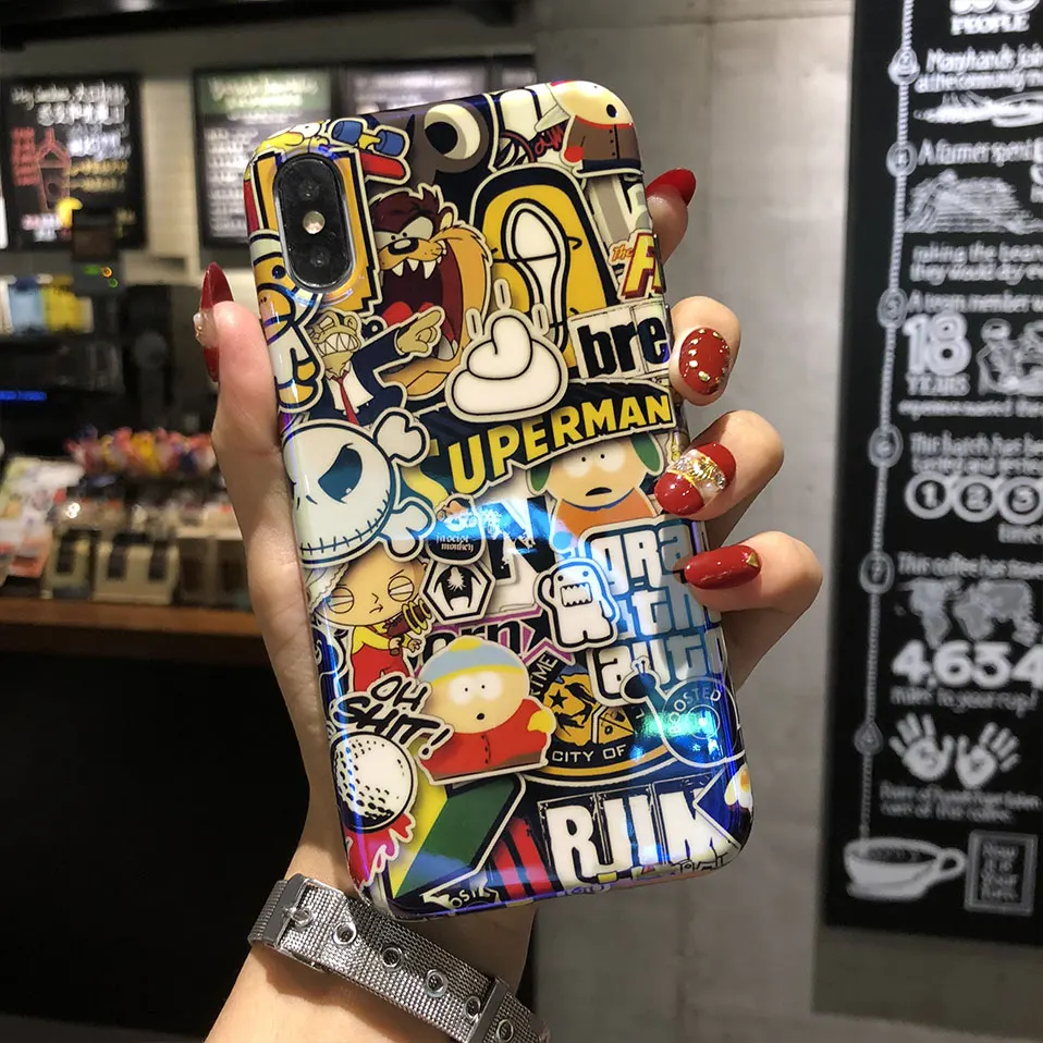 Силиконовый чехол для телефона iPhone 6 6S 7 8 плюс Чехол ТПУ принципиально X XS XR MAX