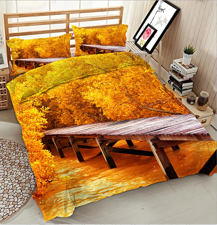 للبيع طقم غطاء لحاف أصفر ثلاثي الأبعاد, طقم غطاء لحاف ، مفارش سرير ، سرير مزدوج ، كوين ، بوليستر ، لحاف ، كيس وسادة ، غطاء سرير ، بياضات سرير ، تزين