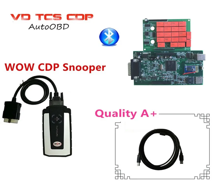 Зеленая доска WOW CDP SNOOPER pro с Bluetooth V5.008 R2 кейген программного обеспечения Multibrand