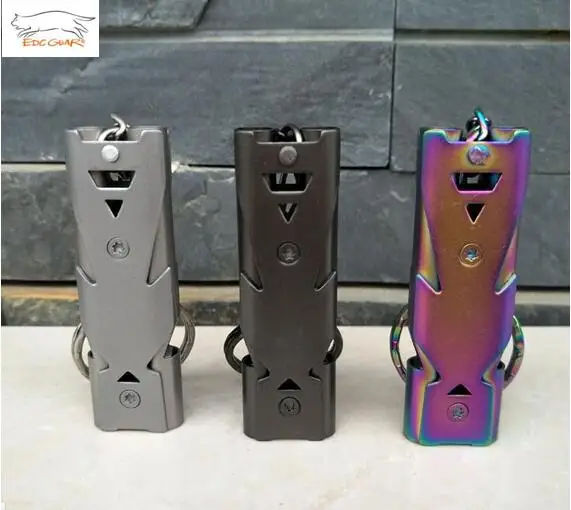 EDC снаряжение экстренное Выживание свисток брелок для пеших прогулок кемпинга