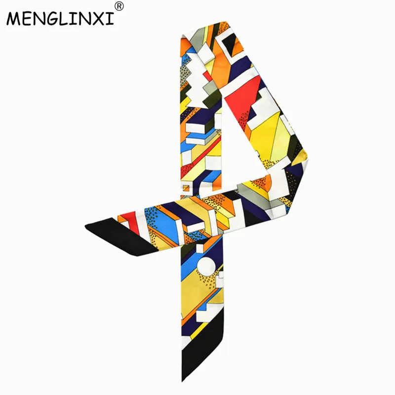 Сумка шарф 2021 Новый Шелковый с принтом женская маленькая сумка ручкой лента