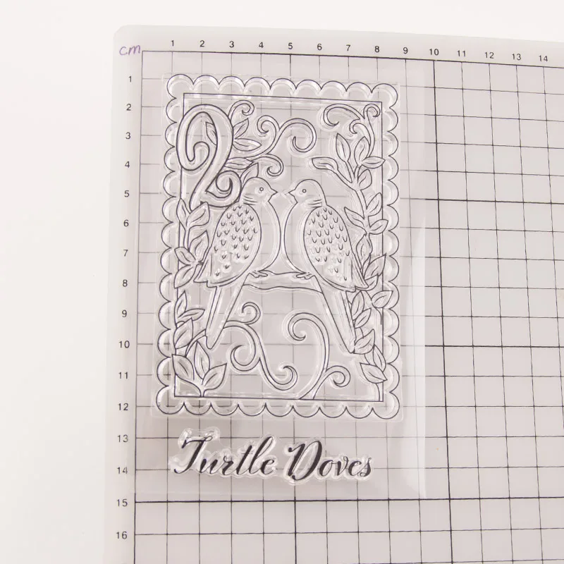Новая пара птиц Пара Прозрачный силиконовый штамп для печати DIY Скрапбукинг