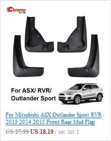 Для Mitsubishi ASX Outlander Sport RVR 2011- хромированная кнопка переключения окна двери панель Крышка отделка украшения