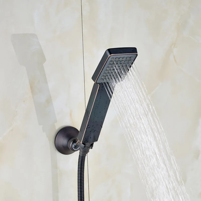 ABS пластик Бесплатная доставка дождь ручной душ медный кронштейн 150 см шланг для