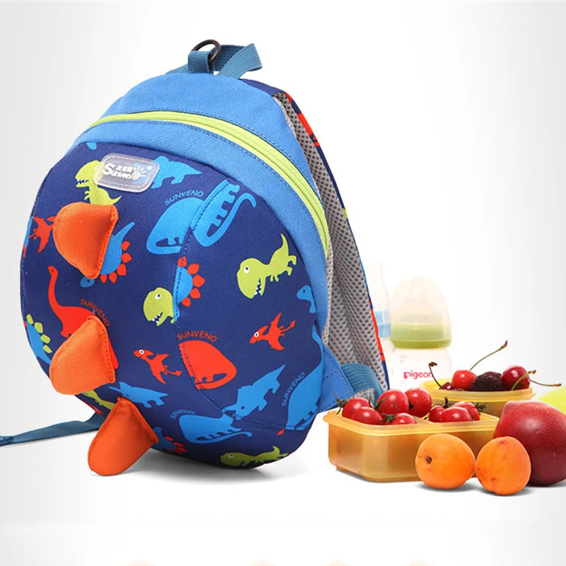

SUNVENO Cute Cartoon Toddler Baby Harness Backpack Leash Safety Anti-lost Backpack Strap Walker Dinosaur Backpack