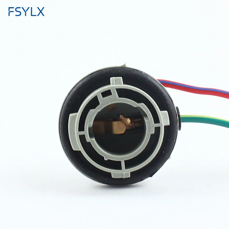 FSYLX P21W 1156 BA15S разъемы для проводки провода светодиодный держатель женской лампы