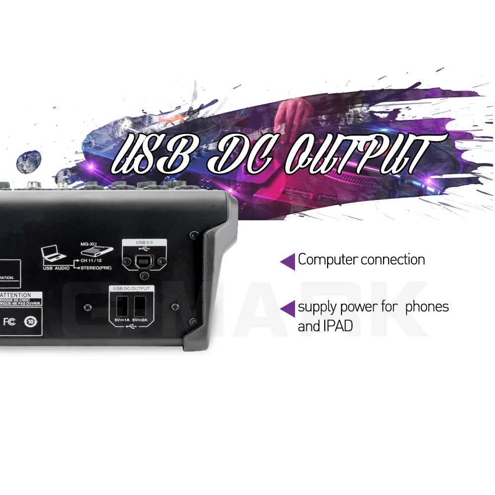 G-MARK MG16 16 каналов микшерный пульт Bluetooth USB зарядки аудио миксер DJ HD плеер независимых