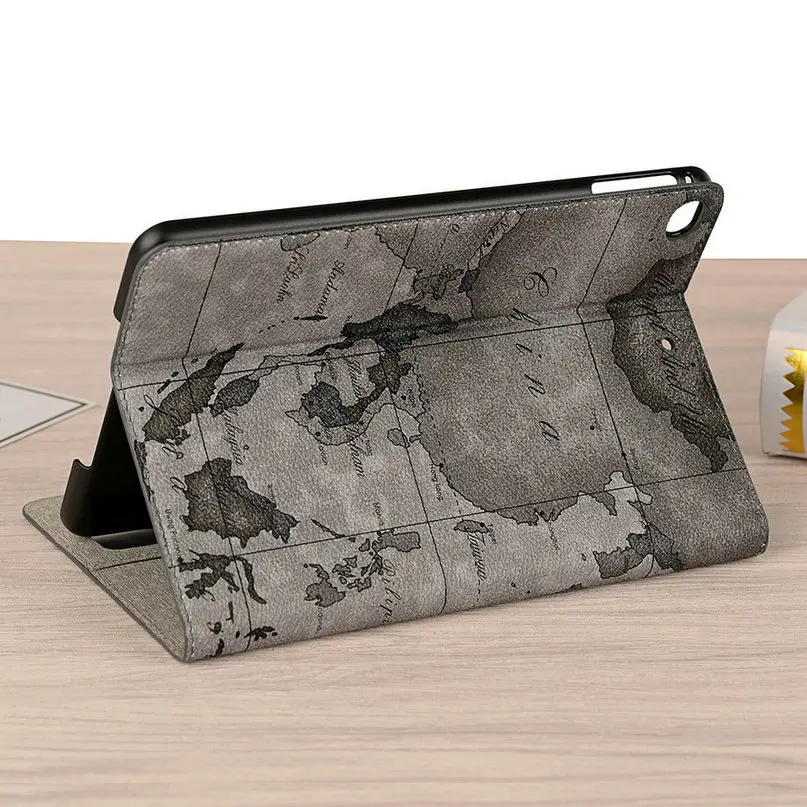 Для Apple iPad 6 5 4 3 2 2017 2018 2019 Air1 Air 2/iPad Pro 9 7 10 11 12 дюймов чехол карта Флип кожаный