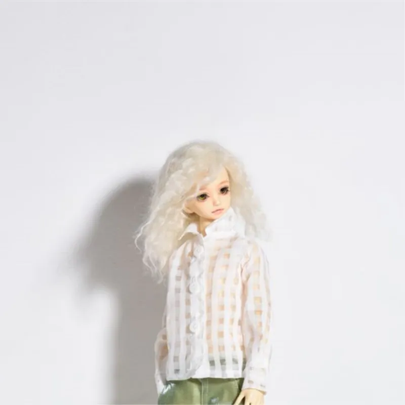 for 38-45cm dolls 1/4, кукольная одежда, крутая, черная, белая, с дырками, модная рубашка, сделай сам, игрушки для детей, аксессуары для кукол, одежда для Bjd кукол, подарки - Цвет: for 38-45cm dolls