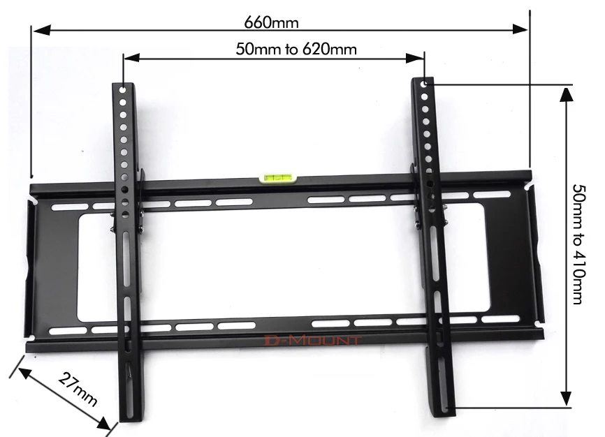 PTB-6064HT 30*55*65*60* большой металлической 50 кг vesa 600x400 Панель ЖК-дисплей настенные ТВ подъемный механизм кронштейн наклон вниз 15
