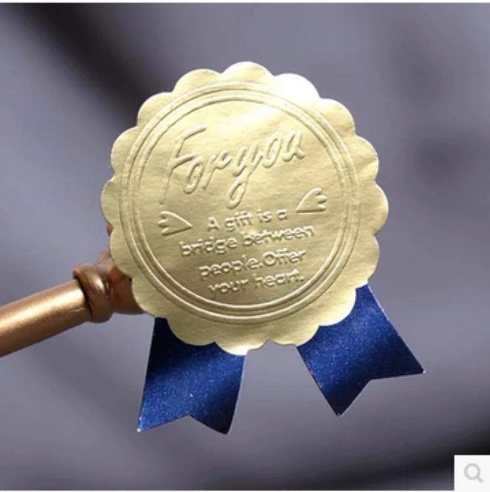 90 шт. новинка Золотой значок медаль для вас ручная работа упаковка торта