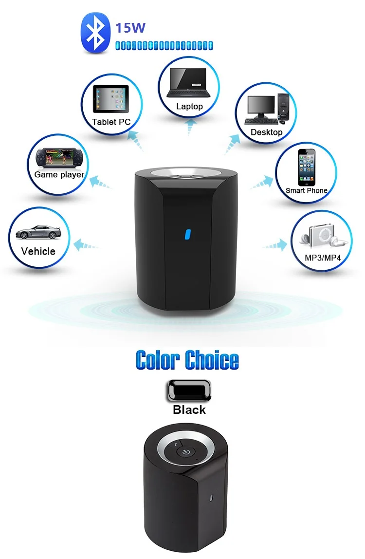 ADIN 15 Вт 4,0 Bluetooth вибрирующий динамик с громкой связью AUX NFC Hifi Динамик для телефонов Компьютеры MP3 MP4 игры плееры автомобили