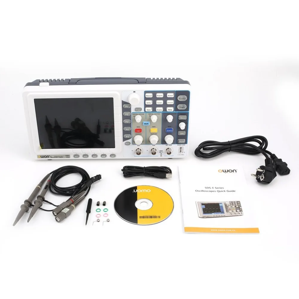 OWON SDS6062V Double channel Deep Memory LCD Display Digital Storage Oscilloscope Scopemeter Scope Meter 60MHz 500MSa/s | Инструменты