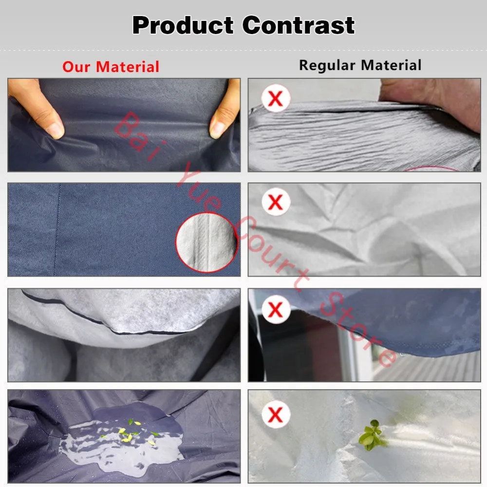 

Full Car Cover Waterproof UV Rain Snow Dust Resistant All Weather Protection US MPV:480*190*180cm188.97*74.8*70.8in