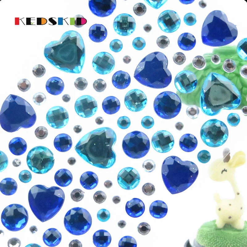 3D мультфильм наклейки Кристальный декор искусство Алмазная бумага для детей