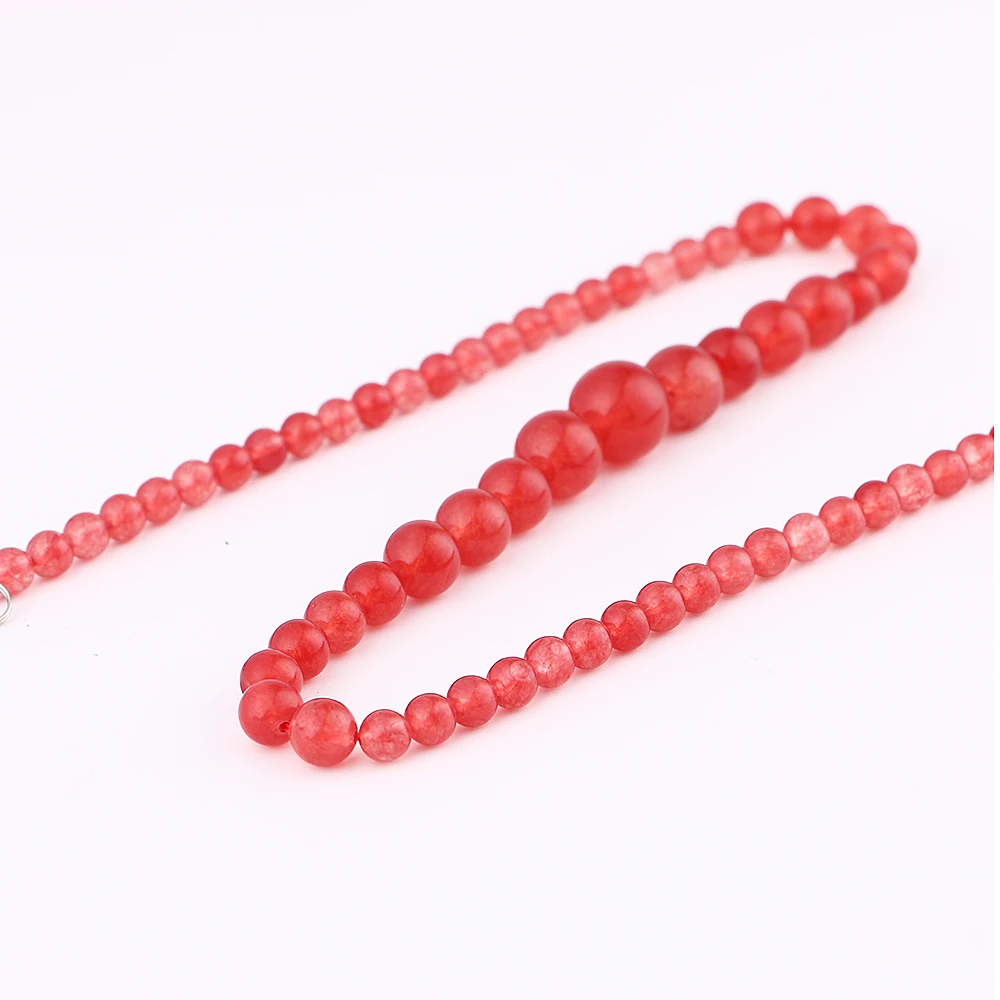 Яркое Красное Ожерелье из агата модные ювелирные изделия подарки для женщин