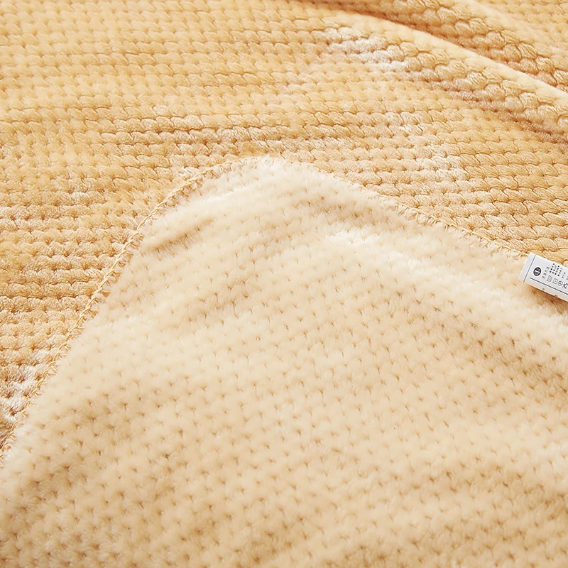 Светло-коричневый чистый цвет постельные принадлежности одеяло дизайн флисовые