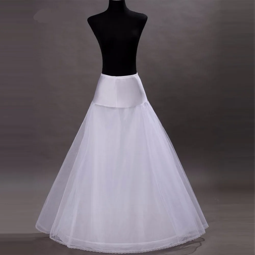 

Plus Size In Stock High Quality A Line 1-HOOP Bridal Petticoats Wedding Gown Petticoat Slip Underskirt Wedding Accessories