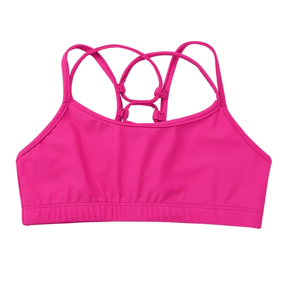 Детский гимнастический купальник для девочек балетный бюстгальтер топик