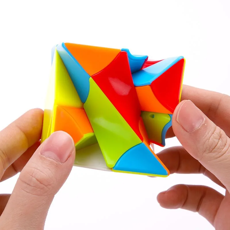 Speed FanXin Distortion Skew Stickerless Magic Cube Twist Puzzle Professional Strange shape Anti-pressure Creative Toy 6cm