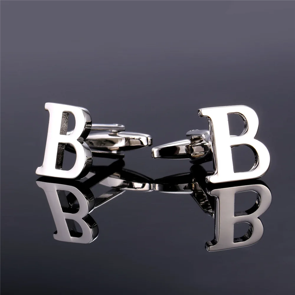 Запонки высококачественные мужские запонки с английским алфавитом рубашки