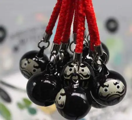 Новая партия 10 шт удачи 4 цвета 3D кулон сотовый телефон ремешок с подвеской JINGLE BELLS