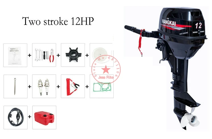 12HP двухтактный 2-цилиндровый дизельный двигатель с водяным охлаждением