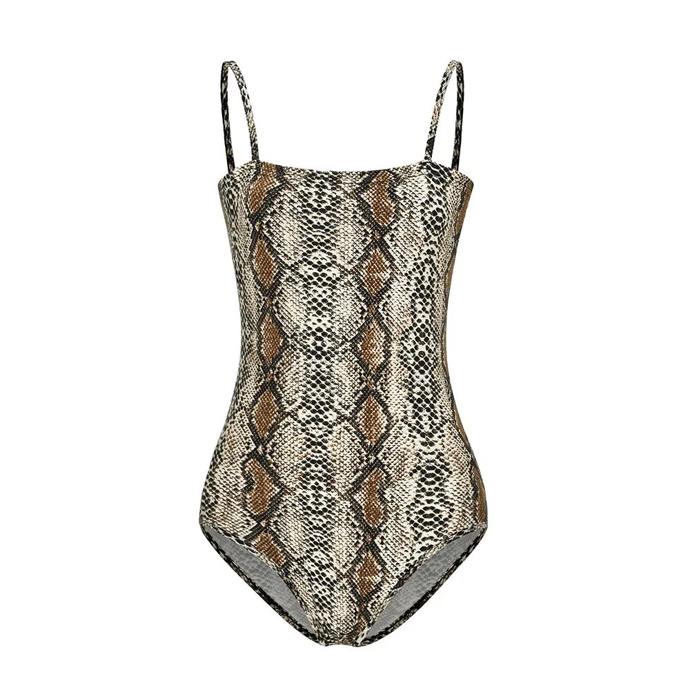 Женское боди на бретелях спагетти с леопардовым принтом|Боди| |