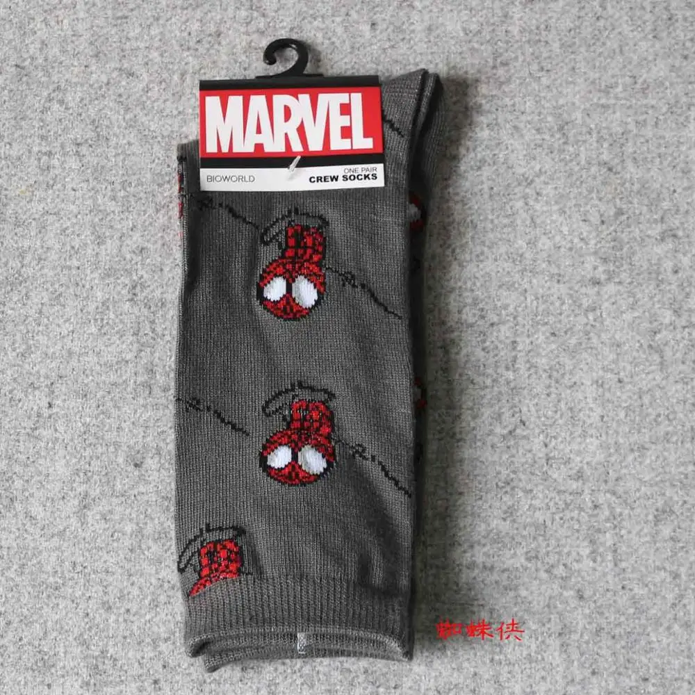 9 Герой комиксов Marvel General/Носки Теплые повседневные носки до колена с рисунком Железного человека Капитана Америки - Цвет: 9