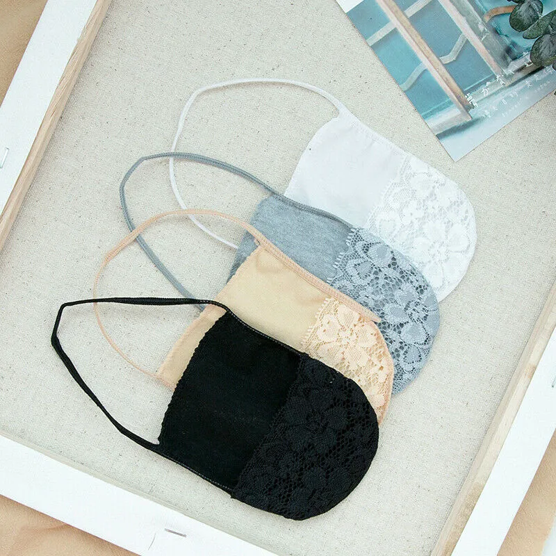 Женские хлопковые кружевные носки противоскользящие с невидимой подкладкой без